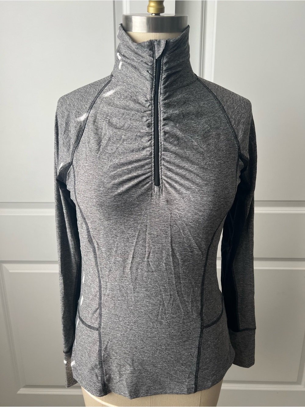 Champion Women’s Black & Gray Quarter-Zip Athletic Top